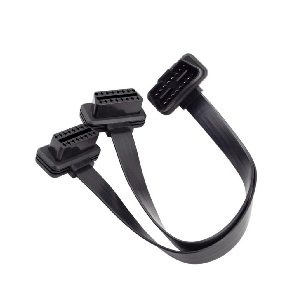 16‎ Pin OBD2 OBDII Splitter Extension Cable Male to Dual Female